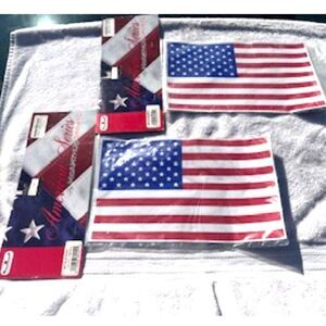 American Flag Car Magnets . Size: 7.5" x 12" . (2) Pac Sets . {4} Flag Magnets